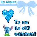 To me its still summer!