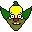 Crazy Clown Laughing and Winking