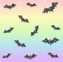 Pastel Rainbow and Bats
