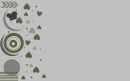 gray background and hearts
