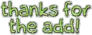 Thanks for the add