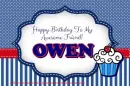 Owen - Awesome Friend - Cupcake