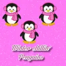 Winter chillin' penguins background