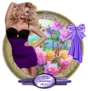 Purple with flowers - Jane