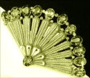 Sparkly Frosted Gold Fan