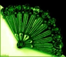 Sparkly Olive Fan