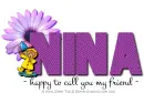 Nina - Happy - Friend - Bear -Flower
