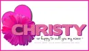 Christy - Heart - Happy - Flower - Niece