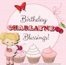 Charlayne - Birthday Blessings - Butterfly - Cherries - Cup Cakes