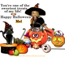 Mel - Candy - Black Cat - Pumpkins - Witch