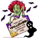 Mel - Halloween - Ghosts - Bats - Zombie Lady
