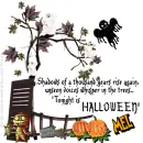 Mel - Shadows - Pumpkins - Tree - Ghost