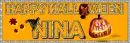 Nina - Halloween - Witches Hat - Pumpkin - Leaves