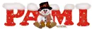 Christmas Snowman - Pami