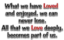 What we havae loved