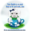 Cute puppy in a cup -Jane