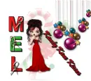 Mel - Kandy Kane Kisses - Ornaments 