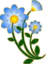 blue flowers
