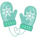Winter Hugs (mint mittens)