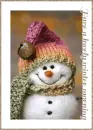 Have A Lovely Winter Morning.. Glitter Snowman