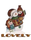 Snowman family.. "LOVELY"