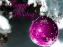 Animated Ornaments with "HAPPY HOLIDAYS"