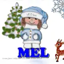Mel- CHRISTmas Tree - Reindeer - Snowflake