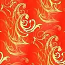 Red with Gold swirl ~ background