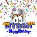 Myron - Salt Shaker - Confetti - Birthday