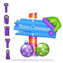 Tonya - Hat - Pole - Ornaments - Snow