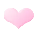 kllll pink heart with glitter<3