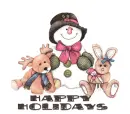 HAPPY HOLIDAYS SNOWMAN
