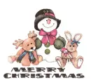 MERRY CHRISTMAS SNOWMAN