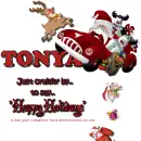 Tonya - Cruisin' By - Santa - Reindeer - Snowman - Gifts