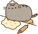 Pusheen makes Cake!