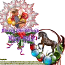 cowgirl and horse xmas photo