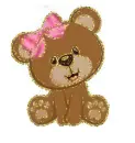 glitter teddy bear