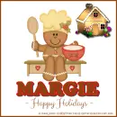 Margie - Happy Holidays - Gingerbread