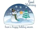 Animated snow globe.. GOOD MORNING
