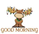 CHRISTMAS REINDEER.. GOOD MORNING