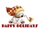 HAPPY HOLIDAYS POLAR BEAR & FAIRY
