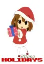 HAPPY HOLIDAY ANIME GIRL
