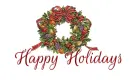 HAPPY HOLIDAY Glitter Wreath