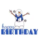 Animated Snowman.. HAPPY BIRTHDAY