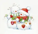 Christmas Snow Couple