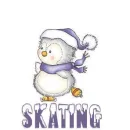 ICE SKATING PENGUIN