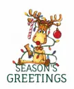 ANIMATED RUDOLPH.. SEASON'S GREETINGS