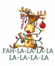ANIMATED RUDOLPH... FAH-LA-LA-LA-LA.. LA-LA-LA-LA