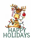 ANIMATED RUDOLPH.. HAPPY HOLIDAYS