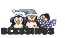 3 PENGUINS SAYING "BLESSINGS"